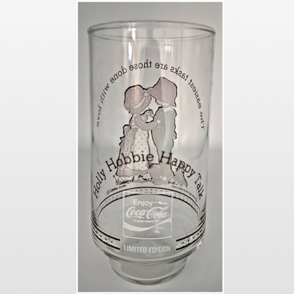 Vintage Holly Hobbie Cup Happy Talk Glass Limited Edition Coca-Cola - Picture 9 of 15